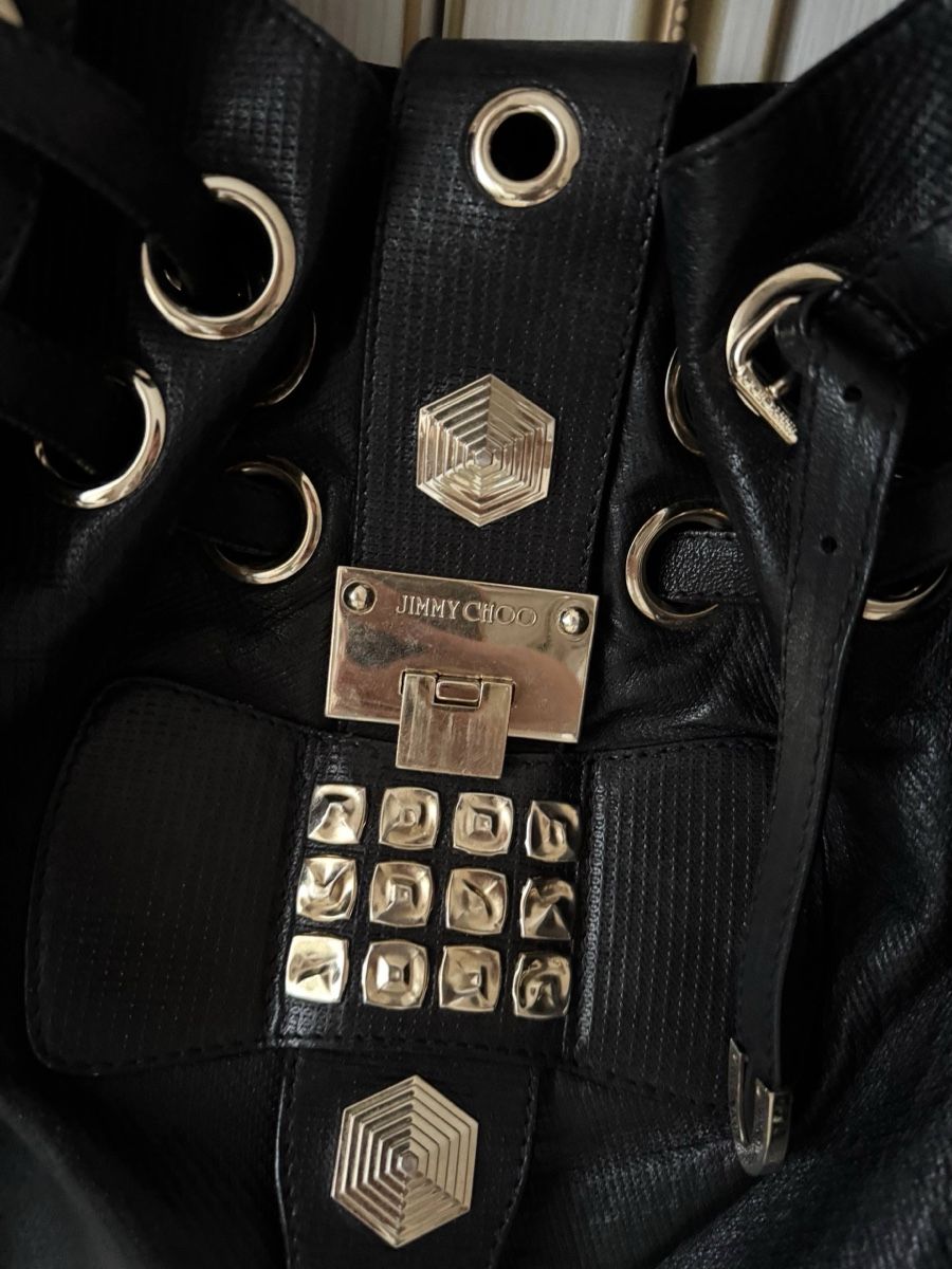 Jimmy Choo Borse da donna: Jimmy Choo Tasche 2007 black with studs – Usato da Meilen venduto da angelyxss 1