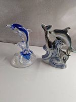 2 Delfinglasfiguren