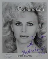 Britt Ekland (1942) Schauspielerin - sign. Grossfoto