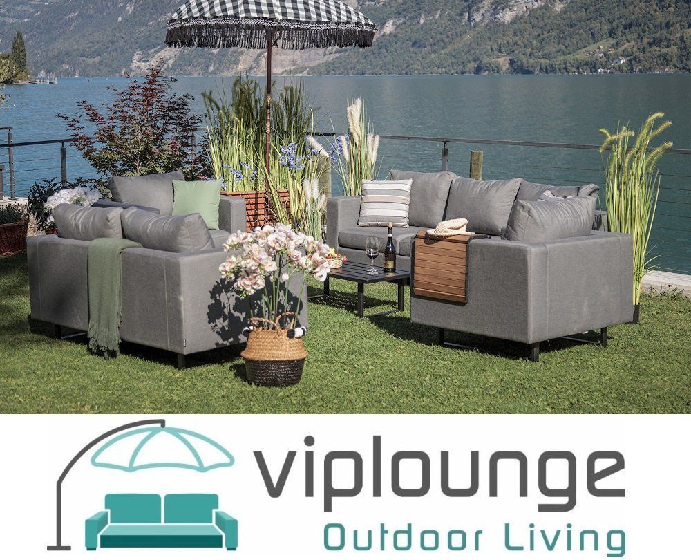 Viplounge Divani: Gartenmöbel Set Sunbrella Stoff grau – Nuovo e nell'imballaggio originale da Uznach venduto da viplounge 2