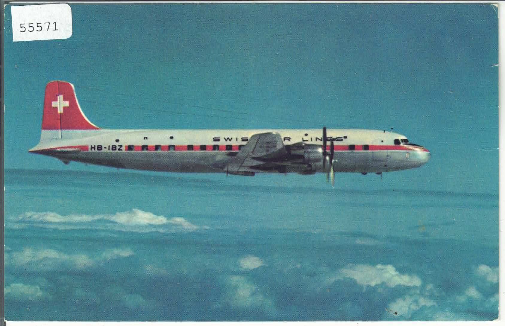 Cartoline postali: Swissair - Douglas DC-6B – Usato da Ettingen venduto da Kartenplanet