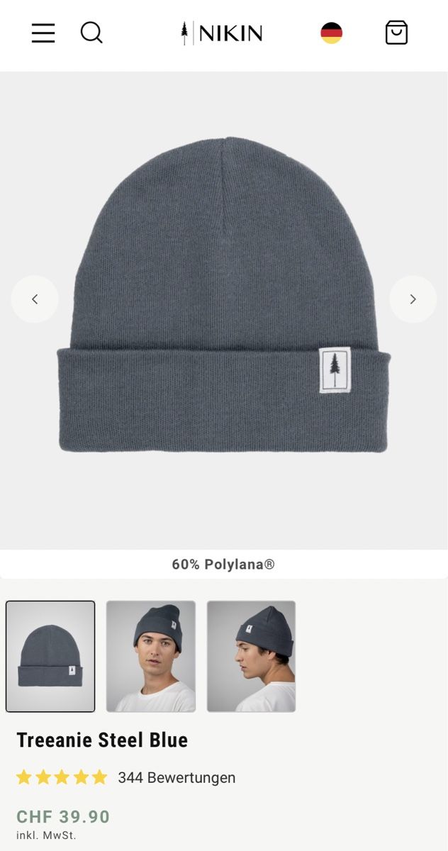 Nikin Copricapi, berretti & cappellini: Nikin Beanie neu – Nuovo e nell'imballaggio originale da Oberrohrdorf venduto da a._.w 2