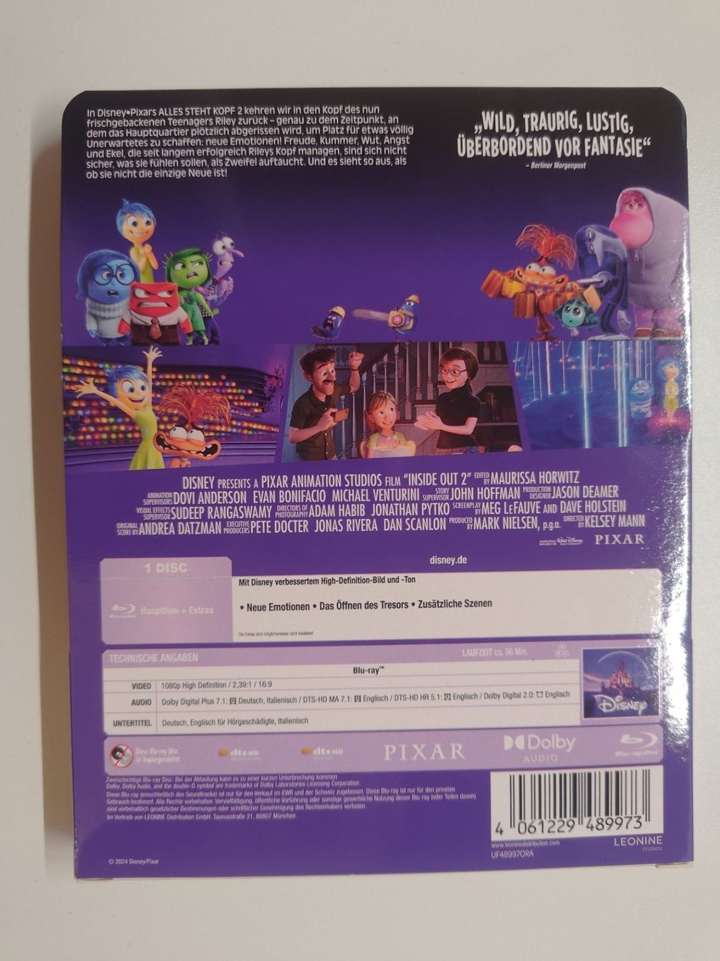 Alle DVDs: Alles steht Kopf 2 - Steelbook Edition – Gebraucht aus Liestal von Kratzilla 2