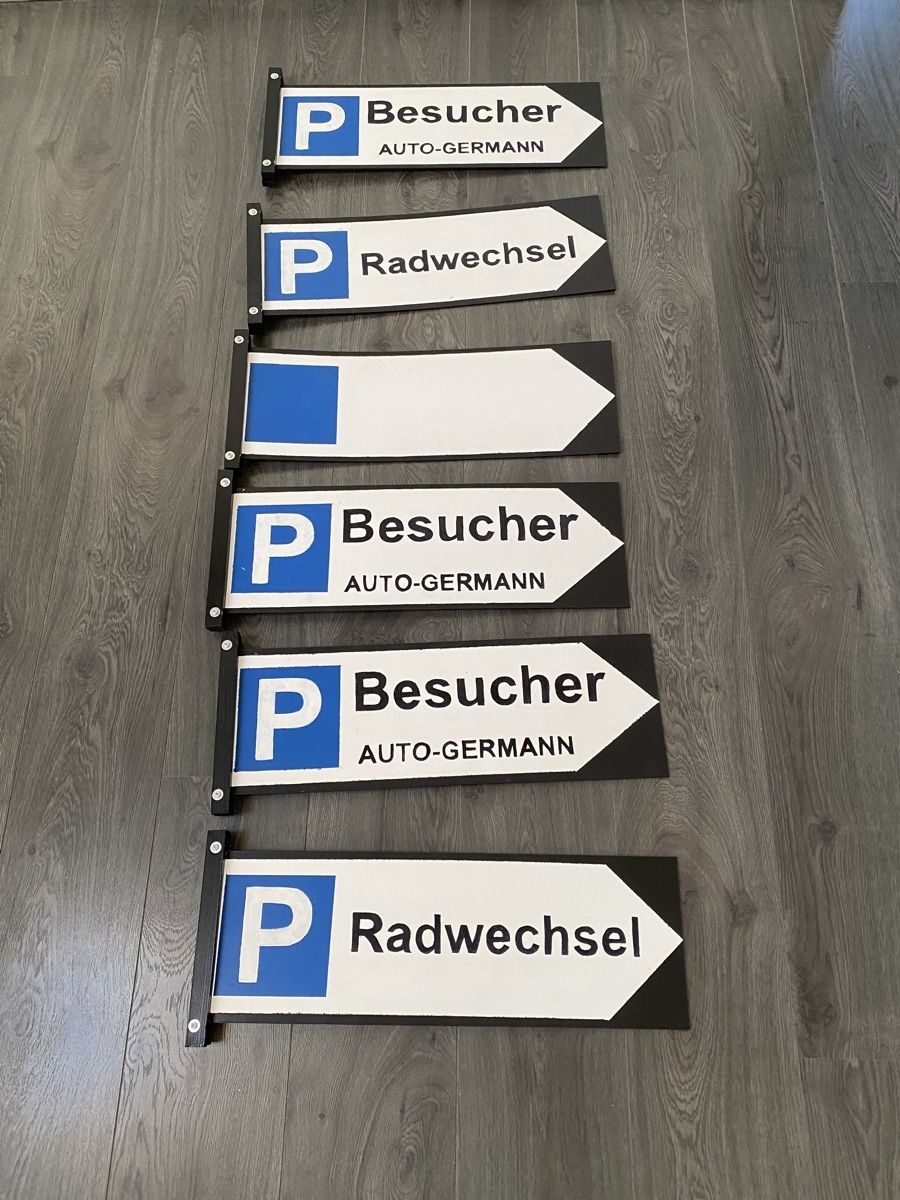 Insegne: 6 Parkwegweiser 20x60cm – Usato da Hägglingen venduto da kar_v9qf 9
