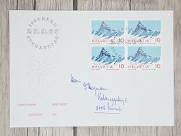 CL09 Enveloppe + Timbre Suisse 1966