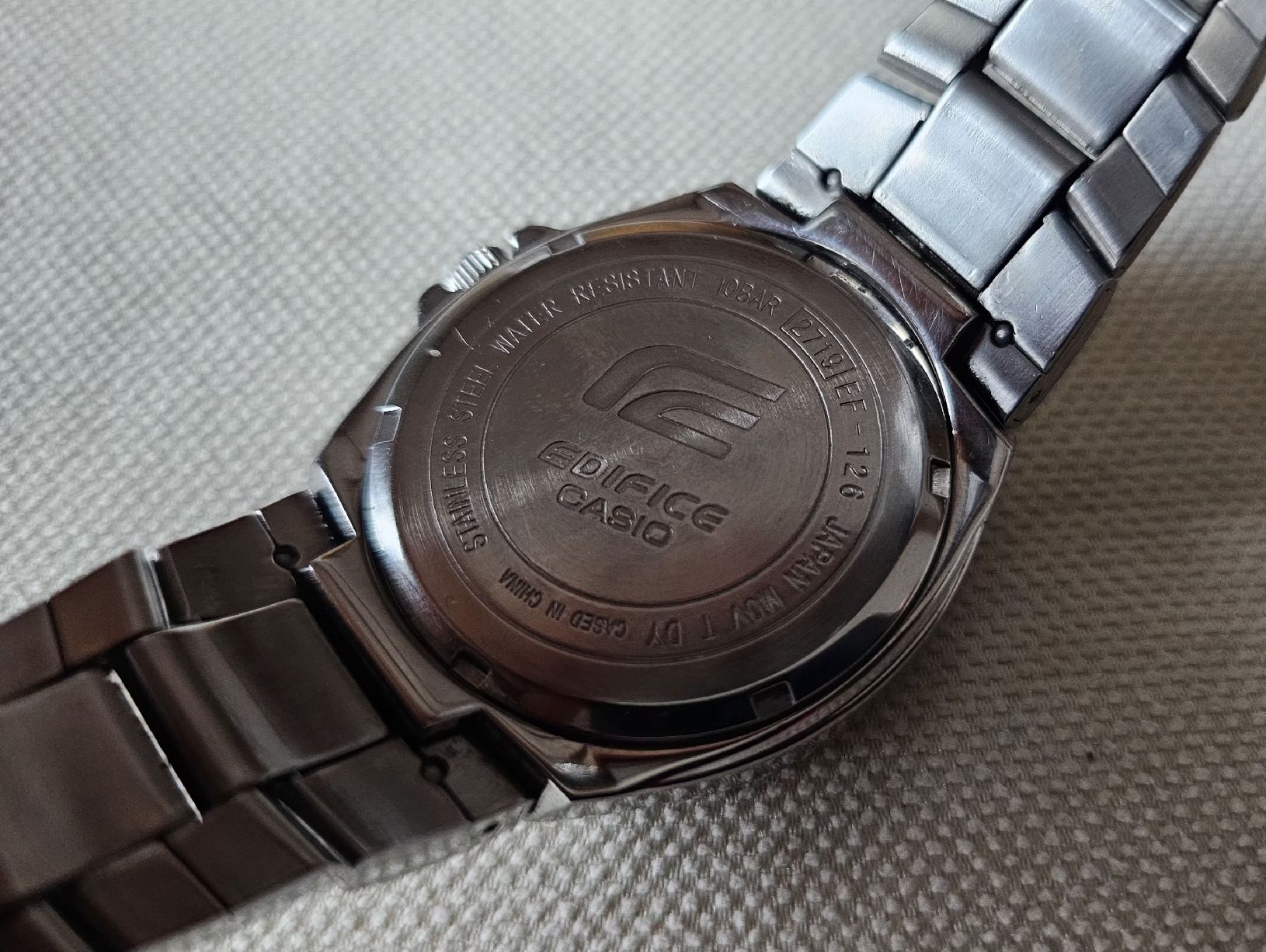 Casio Orologi: EDIFICE CASIO WR 100 Elegante Herrenuhr 42.5mm – Usato da Speicher venduto da Lemore 6