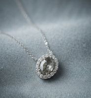 Asymmetrische Silber 925 Anhängerkette im modernen Design