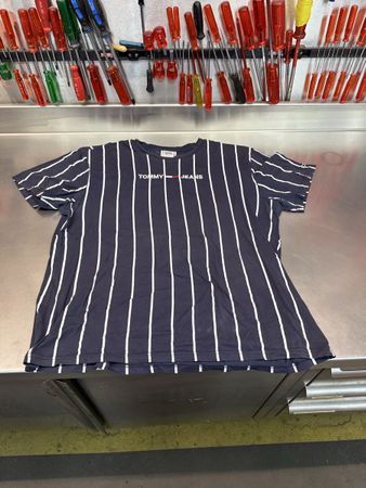 Tommy Jeans T-Shirt gestreift dunkelblau
