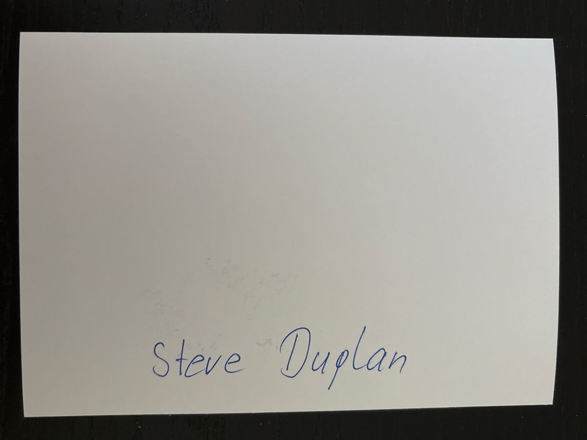Autogramme:  Steve Duplan Schwinger  – Neu (gemäss Beschreibung) aus Uetendorf von hoisle 1
