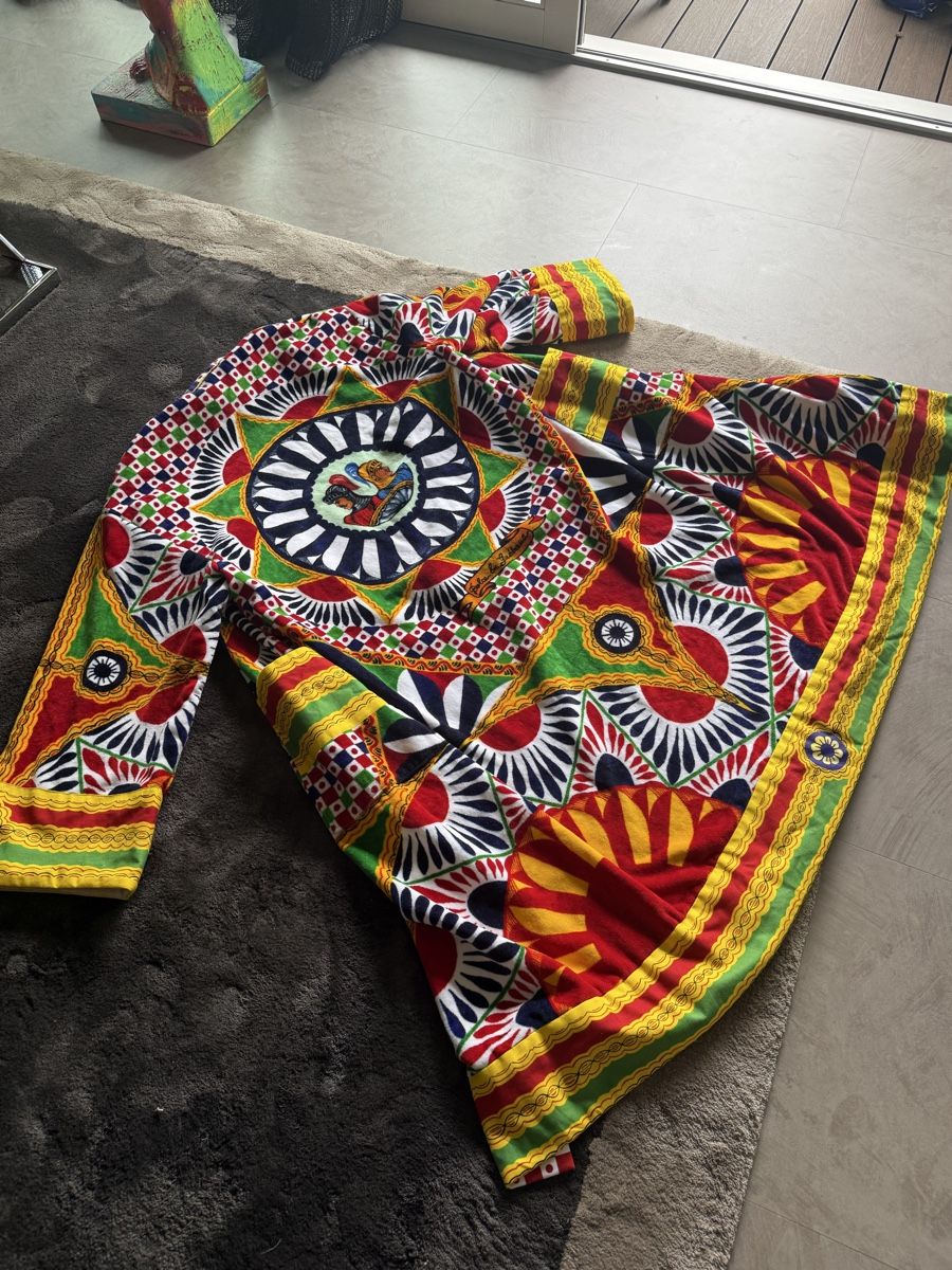 Accappatoi: Dolce & Gabbana Bathrobe Carretto XL Cotton multicolor new – Usato da Zürich venduto da Jomed6 1