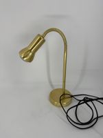 goldene Tischlampe/ Schreibtischlampe