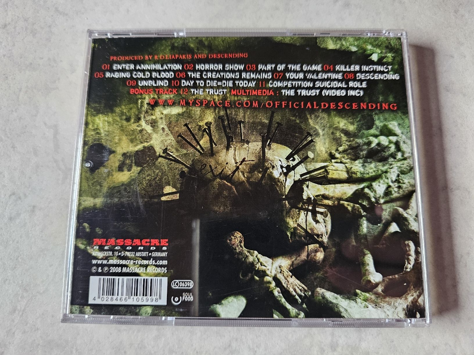 CD: Descending  -  Enter Annihilation – Usato da Schneisingen venduto da backstore24 1