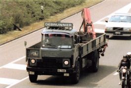 Debrunner Lastwagen mit Kran Foto