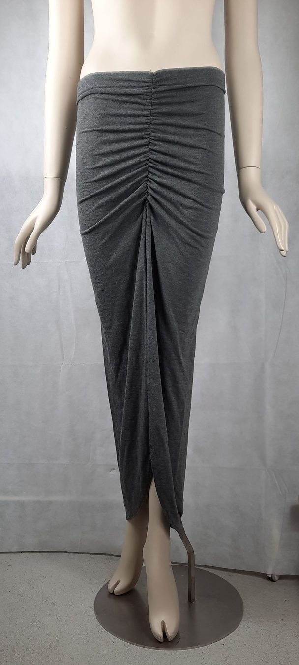 Boohoo Gonne: BOOHOO Stretch-Jersey Rock Mit Raffungen Grau Gr.34 – Nuovo (secondo la descrizione) da Seuzach venduto da VT-Collections2