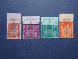 1963 Z-Nr. 391 - Nr. 394 glasklaren ET-Voll & Gummi**