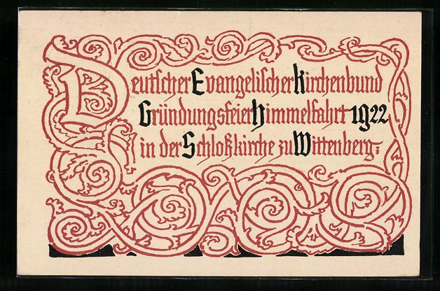 Cancelleria postale: Wittenberg, Deutscher Evangelischer Kirc – Usato da Berlin venduto da bartko-reher