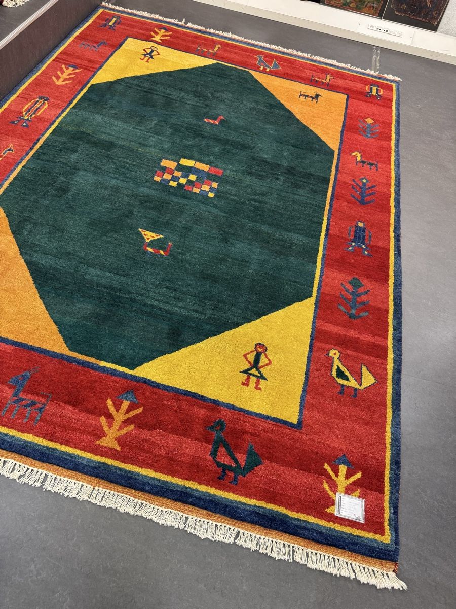 Tapis: Indo Art Gabbeh grün NEU – Neuf avec emballage d'origine à Liestal par nani054 1