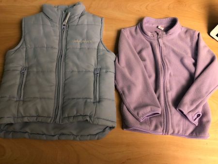 Warmes Gilet und Faserpelzjäckli Gr.92
