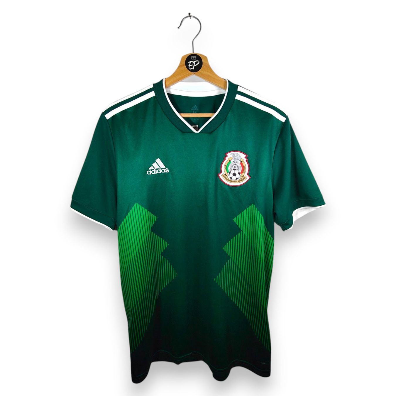 Adidas Canottiere & Pantaloni: Original 2018-19 Mexico Home Trikot – Usato da Martigny venduto da eternalpitch