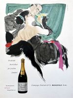 Champagne Monopole - Alte Werbung / Publicité 1952