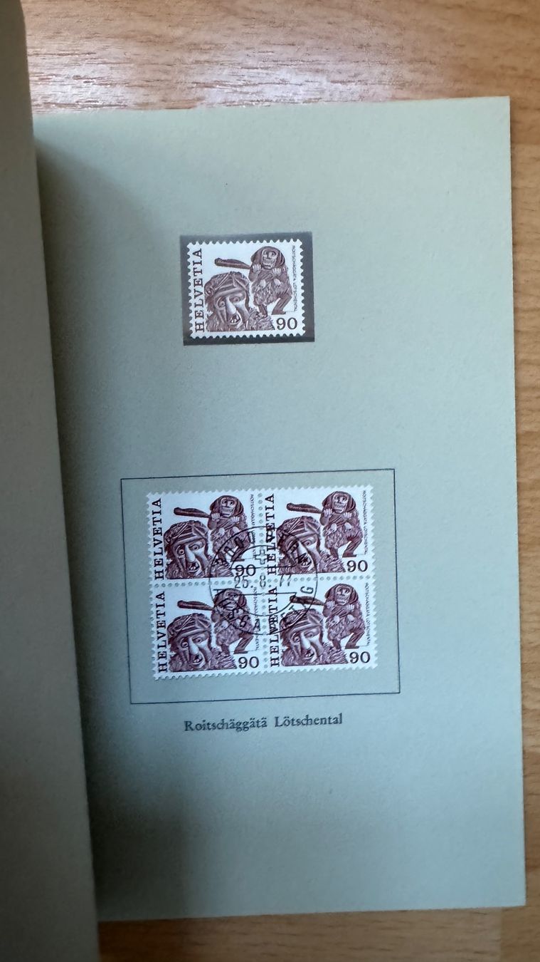 Alle Briefmarken: PTT Briefmarkenbüchlein / Volksbräuche – Gebraucht aus Landschlacht von Rtra 8