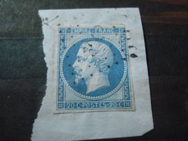 uralte Marke Empire France,  o, ungezähnt, auf Abschnitt