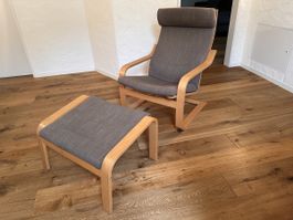 Relax-Stuhl mit separatem Fussteil