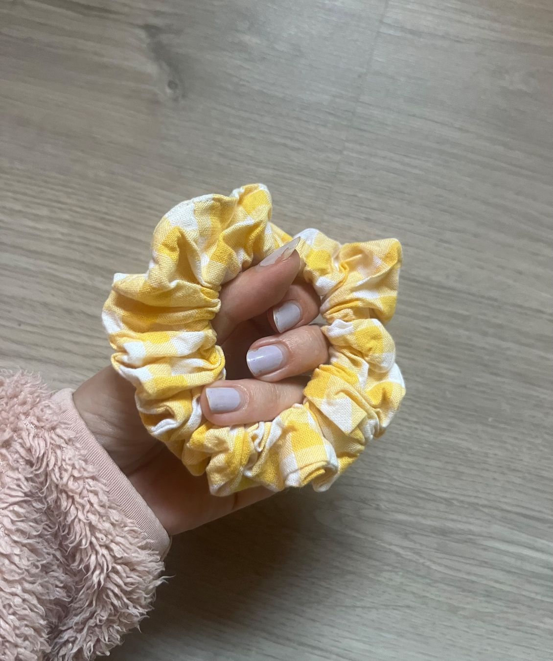 Haarschmuck: Chouchou jaune à carreaux – Neu (gemäss Beschreibung) aus Ardon von chl_j2df 1