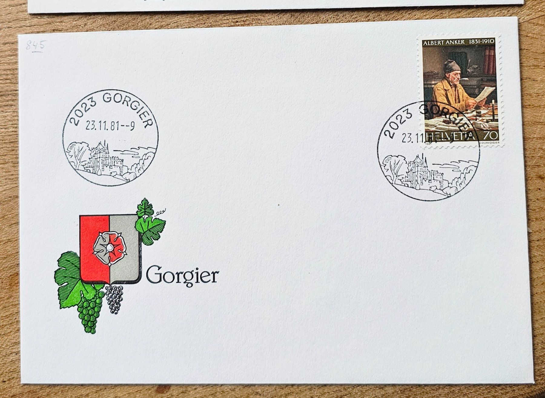 Tutti i francobolli: Sst Brief GORGIER 23.11.81 – Nuovo (secondo la descrizione) da Les Valettes venduto da Nuba1