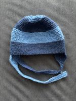 Warme Wintermütze gestrickt Gr. 46💙💙💙 Handarbeit