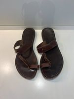 braune Leder-Sandalen von Lissos, Size 39