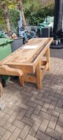 Hobelbank aus Massivholz gebrauchter Zustand