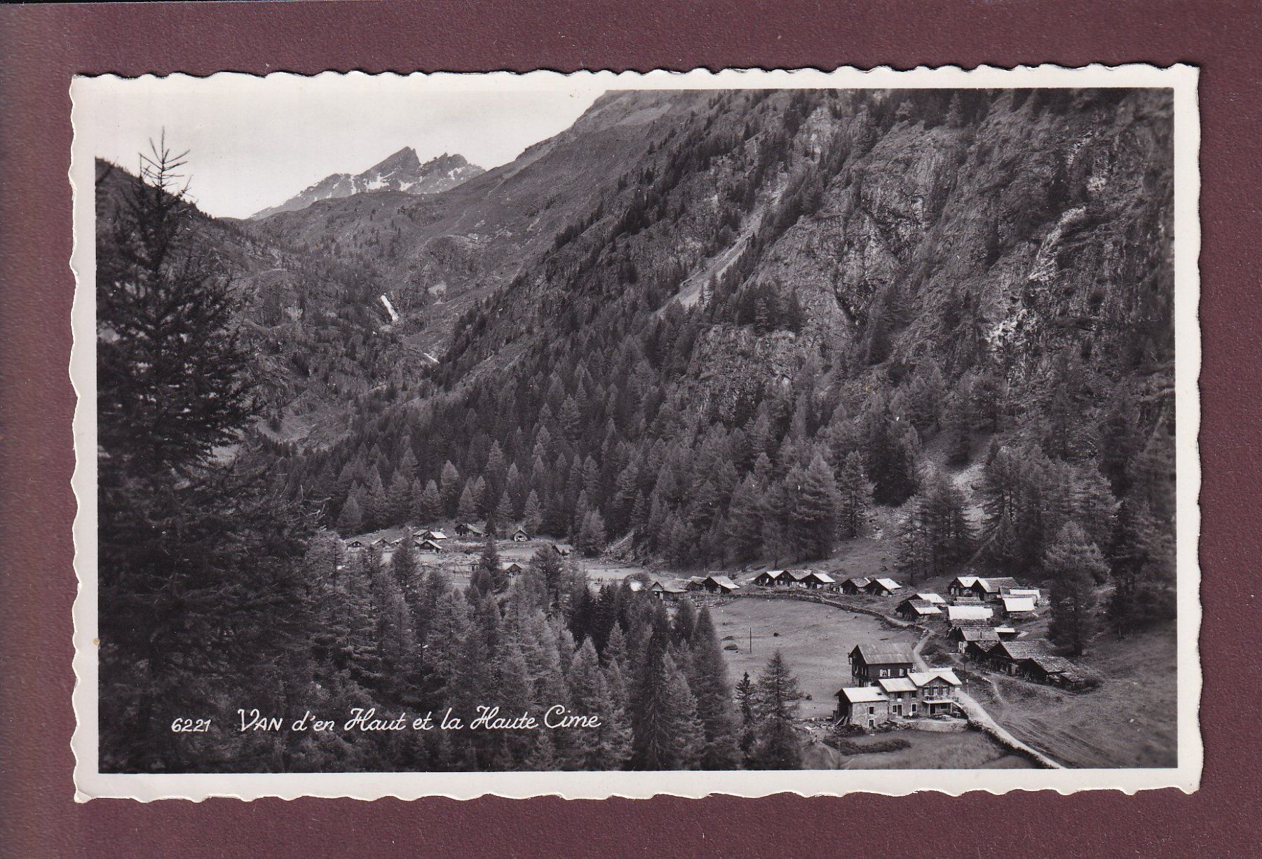 Cartoline postali: VAN D'EN HAUT - Haute Cime – Usato da Pully venduto da nicecards