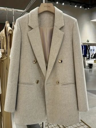 Elegante Blaser Donna beige doppiopetto tg 38-40- chic