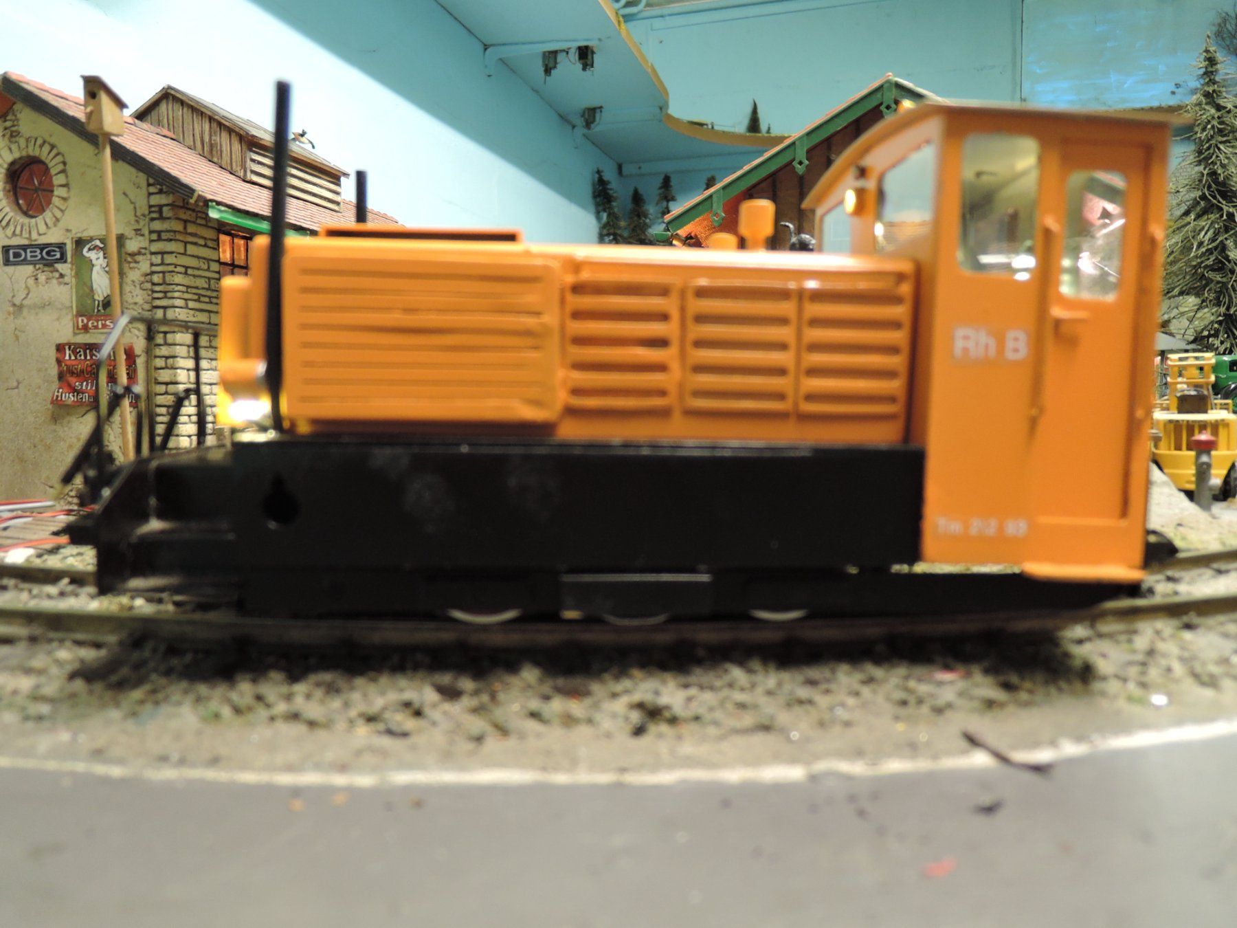 Modelleisenbahnen: RhB Lok (Traktor) Eigenbau aus Messing – Gebraucht aus Magden von dbglgb 2