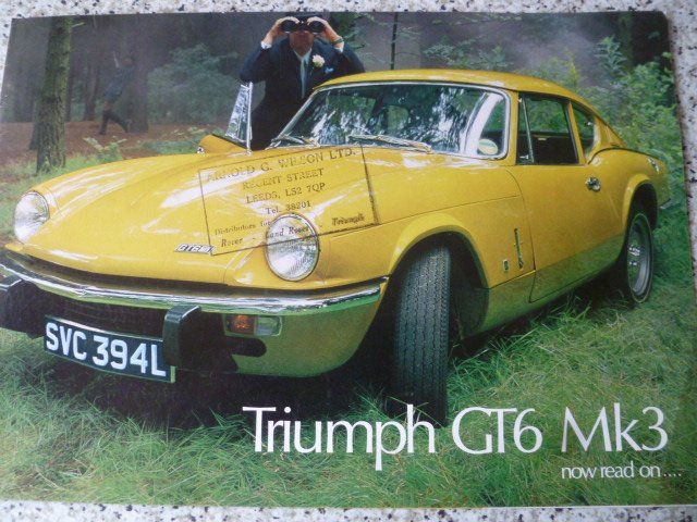 Triumph Documenti: Triumph GT6 Mk3 Prospekt 1973 – Usato da Zofingen venduto da sosalinos01 1