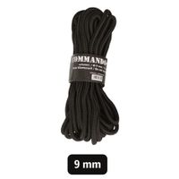 Zelt- und Tarp-Seil, 9 mm stark, schwarz