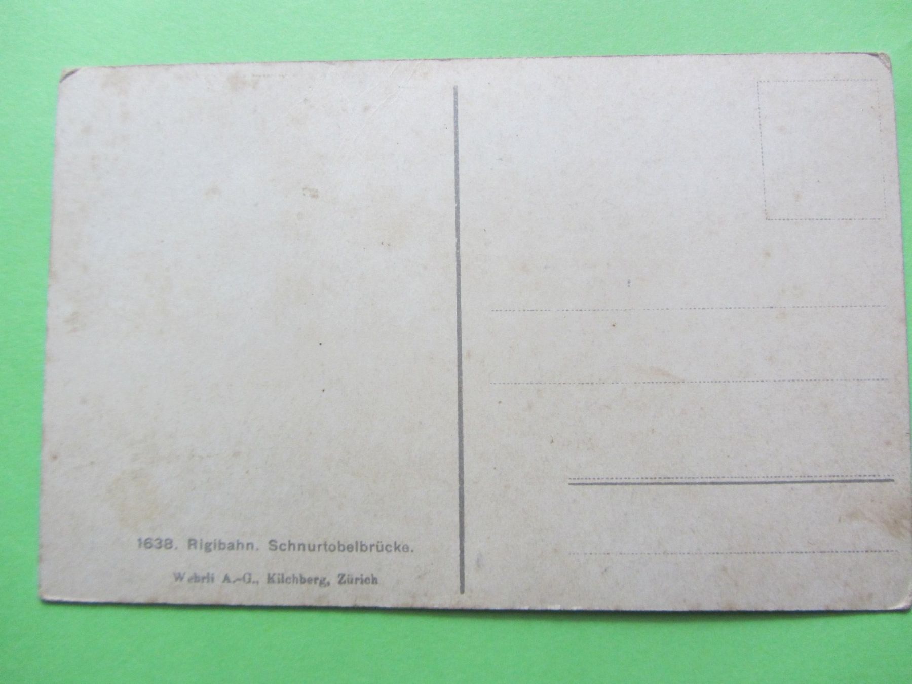 Cartoline postali: Ansichtskarte Koloriert, Rigibahn, Schurtobelbrücke, ca1915. – Usato da Malters venduto da moc_z8d9 1