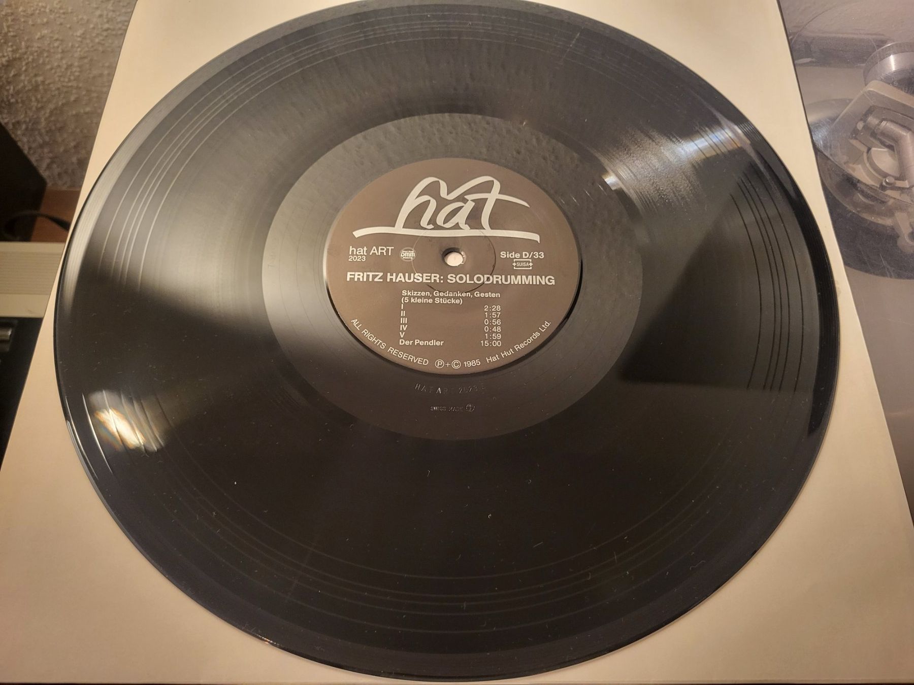Dischi in vinile: Fritz Hauser – Solodrumming Vinyl 2xLP Box – Usato da Basel venduto da narcisco 6