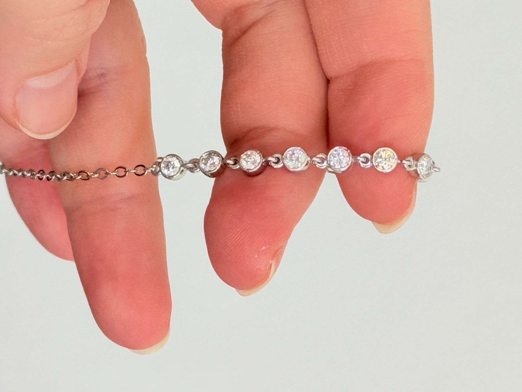 Bracelets: 3mm Moissanite Bracelet 7" – Neuf avec emballage d'origine à Genève par AGBERG 6