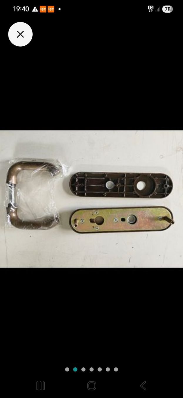 Eisenwaren: Türgriff Garnitur Messing-Optik, neu & originalverpackt – Neu (gemäss Beschreibung) aus Oberburg von znas 3