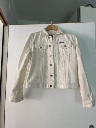 Calvin Klein weiße Jeansjacke
