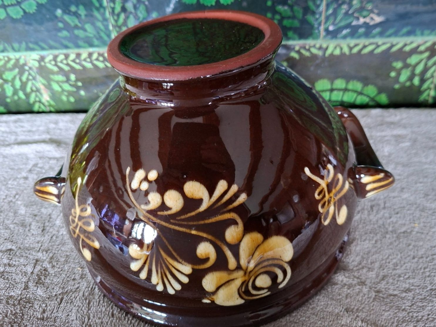 Ciotole: Handgemachte Keramikschüssel mit Blumenmuster, ein Hingucker – Usato da Otelfingen venduto da silver-moon 3