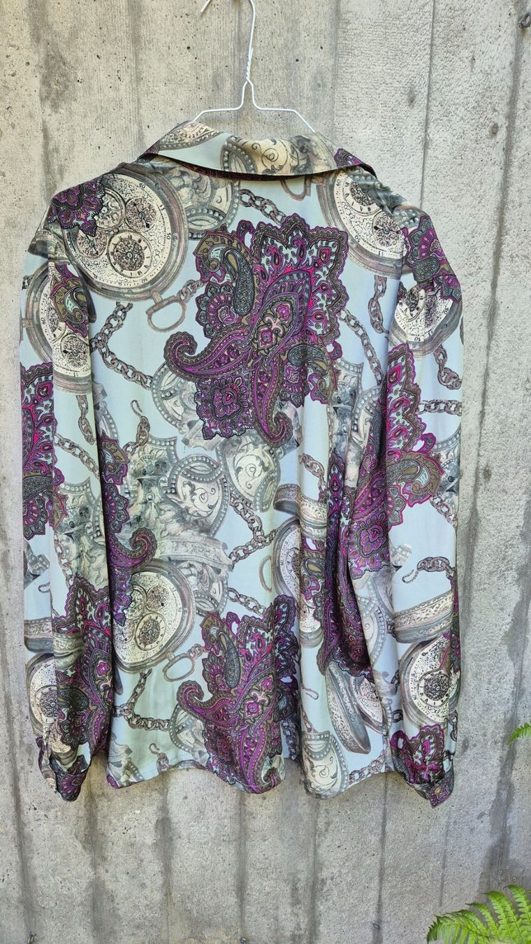 Camicette: Vintage Bluse 80er-Jahre, Gr. 46/48 – Usato da Illnau venduto da Bab58blau 1