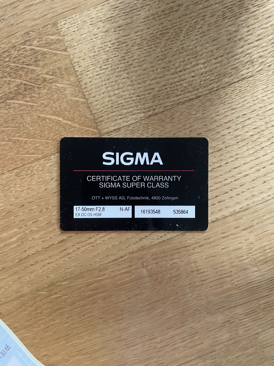 Sigma Obiettivi: 17-50mm F2.8 EX DC OS Lense – Nuovo (secondo la descrizione) da Zürich venduto da dim_52j6 4