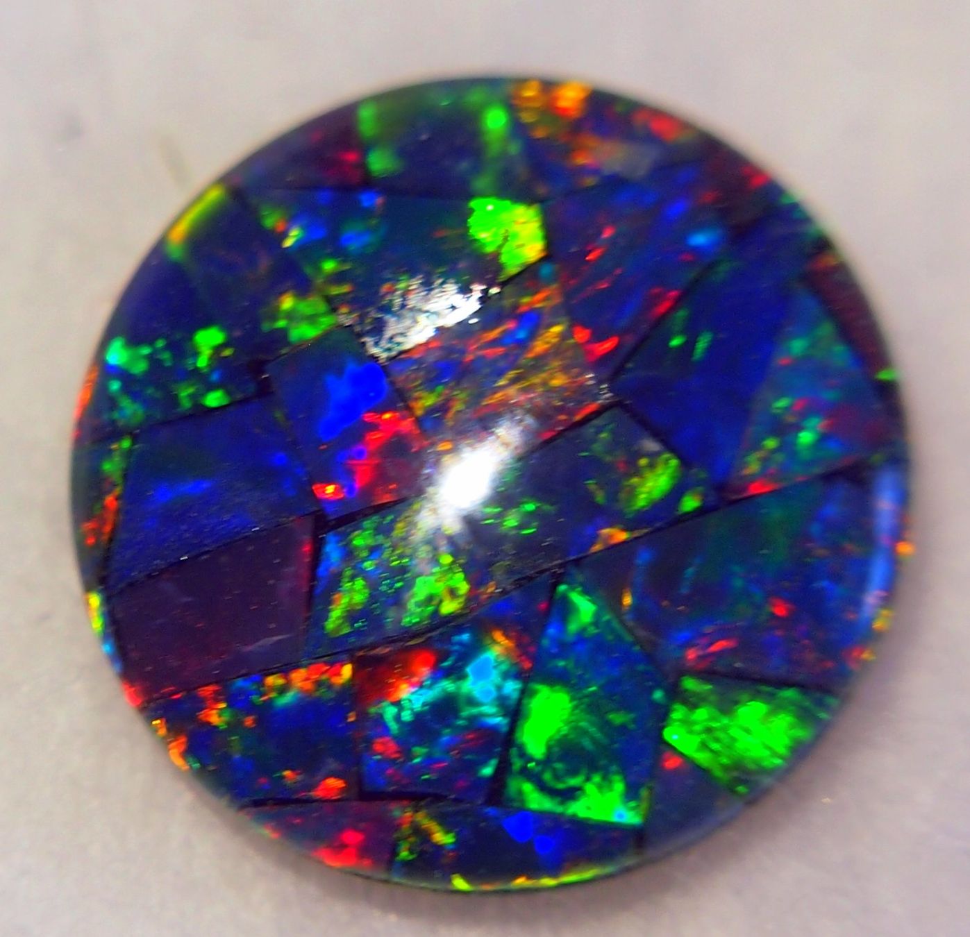 Pietre preziose: 11,7 CTS QUALITY STUNNING MOSAIK-OPAL AAA – Nuovo e nell'imballaggio originale da Reinach BL venduto da Marblue 3