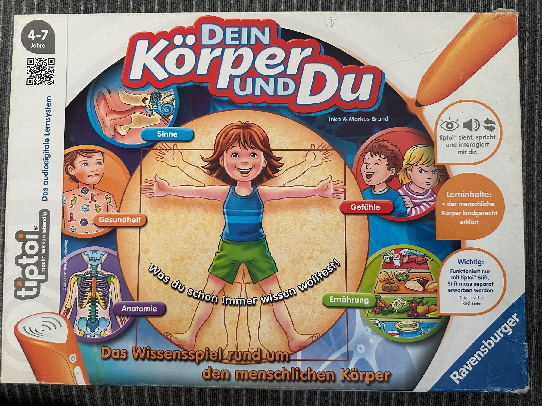 Tiptoi Giochi: Dein Körper und Du - tiptoi Lernsystem – Usato da Dierikon venduto da Butcherboy