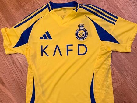 Adidas Al Nassr Jersey Yellow Blue Size M Slim Fit