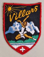 16/ Villars Stoff Wappen Badge Aufnäher St.Gallen Stickerei