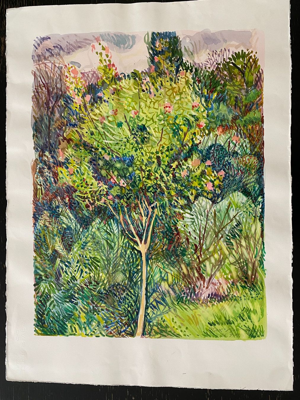 Dipinti: Max Brunner  - Hochformatiges Aquarell-Bild -  Original – Usato da Zürich venduto da jesulin05 1